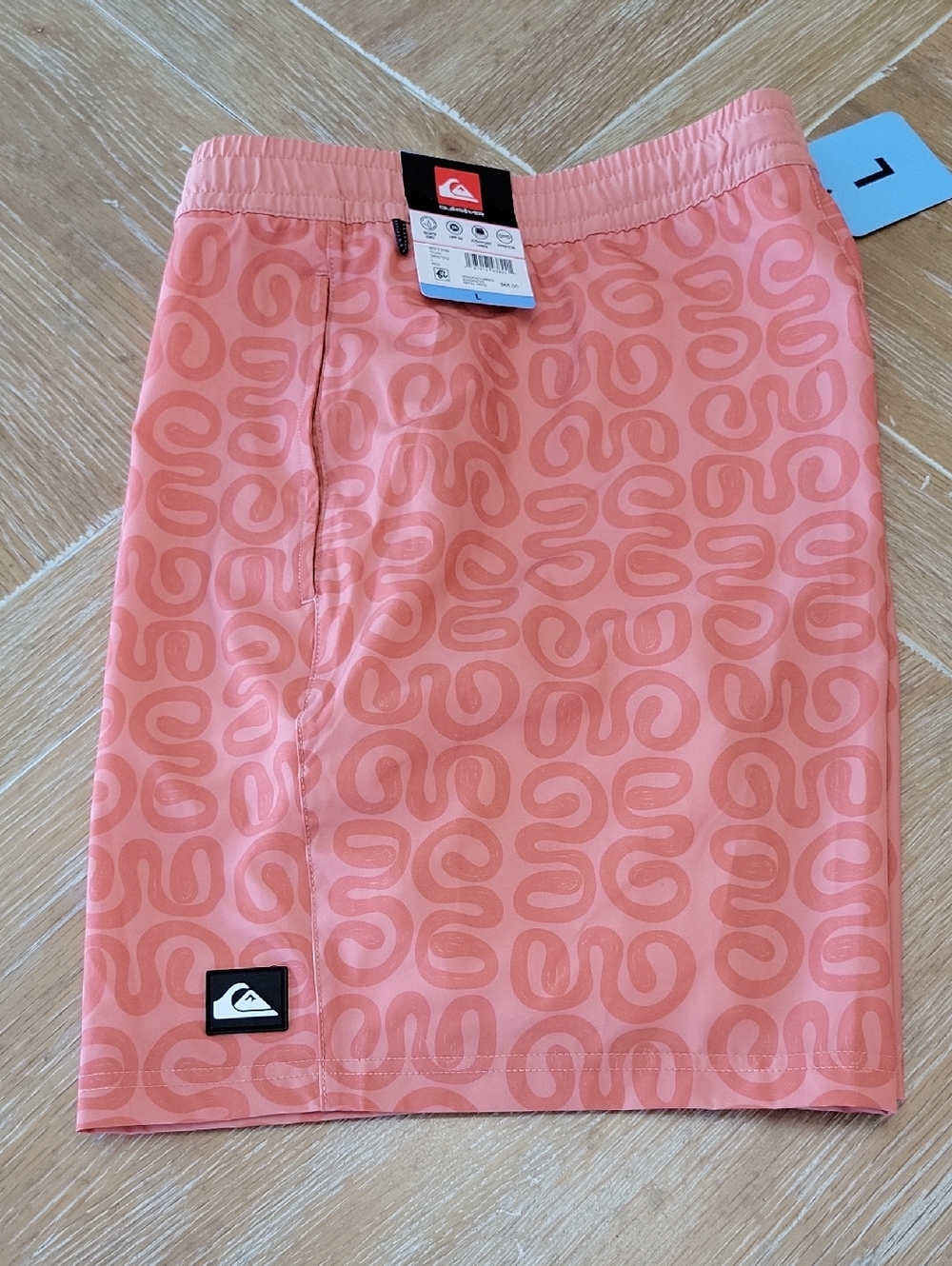 Quiksilver Men's Swim Trunks Board Shorts Quick Dry UPF 50 Stretch Large NWT